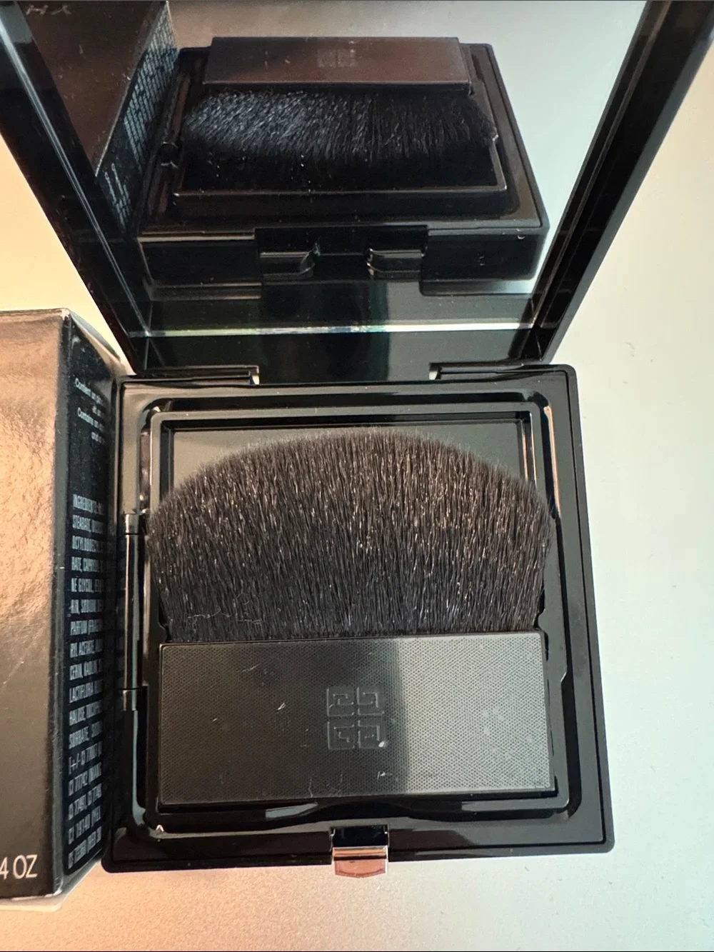 Givenchy Black and Silver Prisme Libre 4-Color Pressed Powder Compact